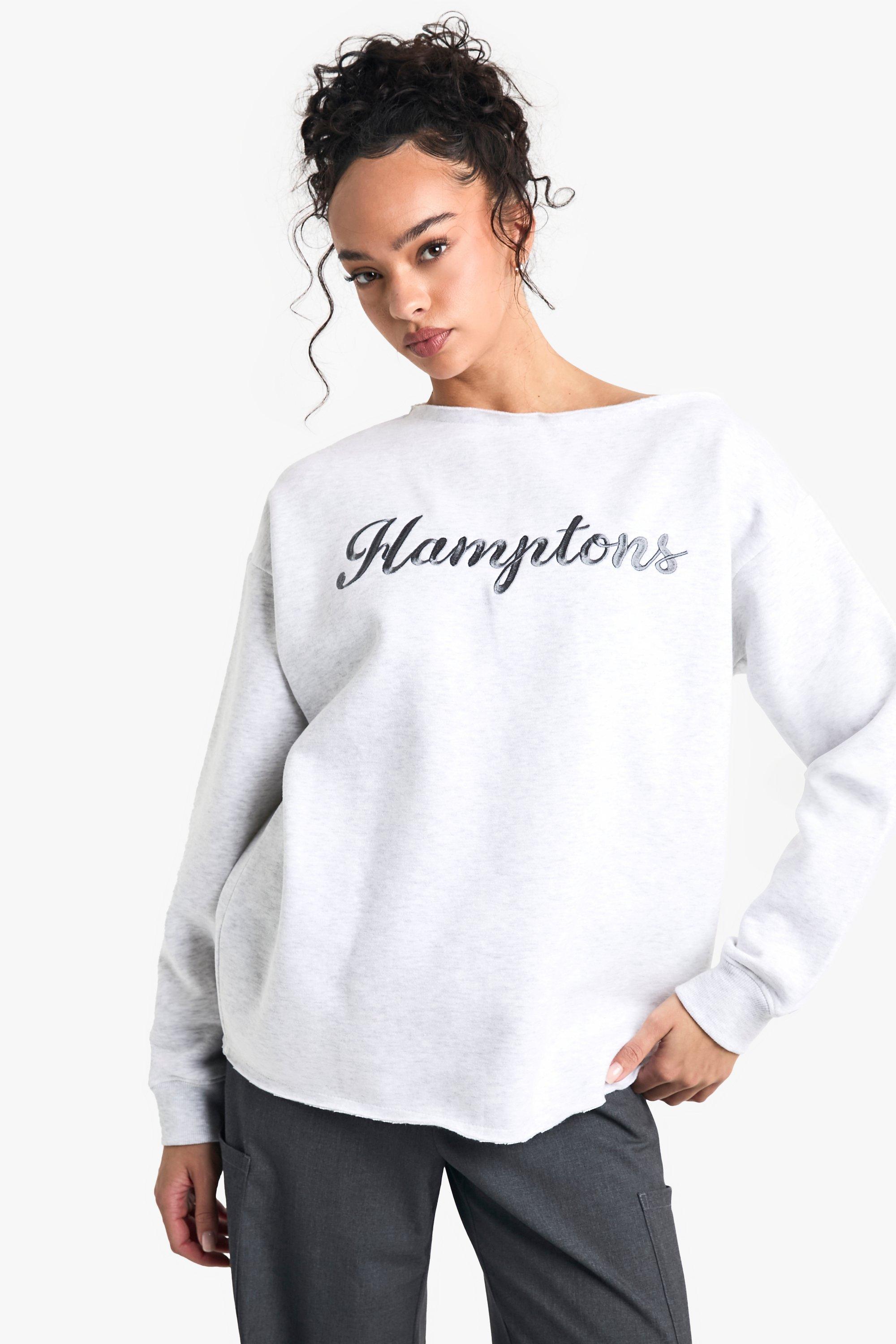 Nyc Applique Oversized Sweatshirt | boohoo UK